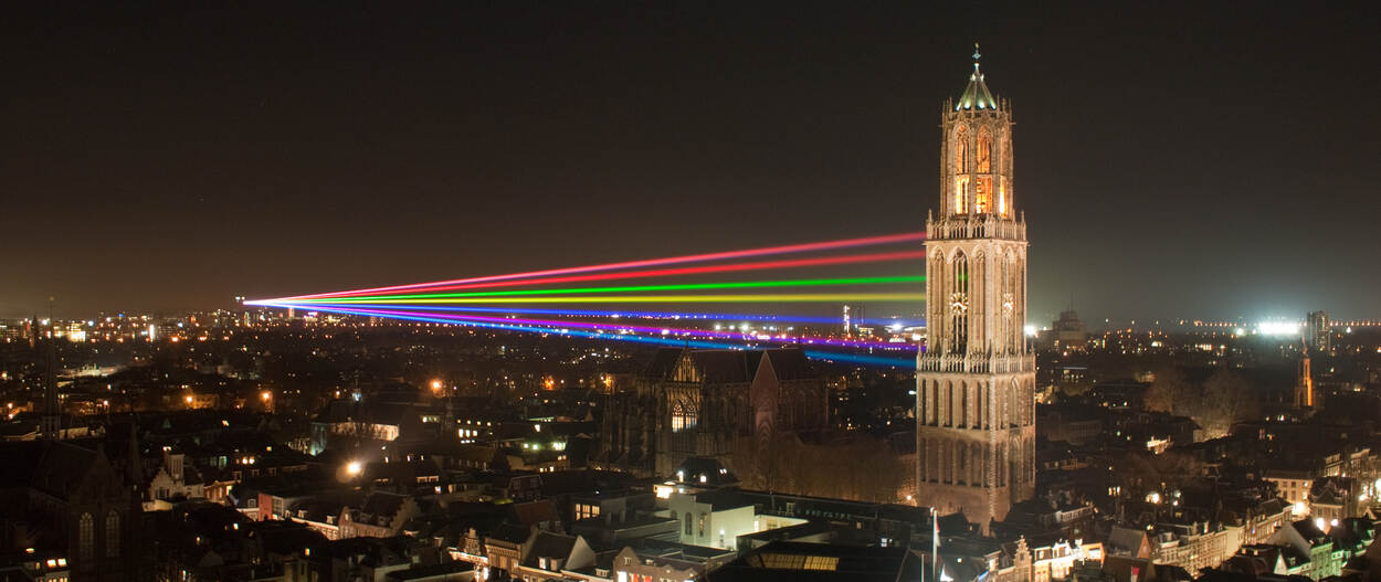 Utrecht with Sol Lumen artwork in 2011